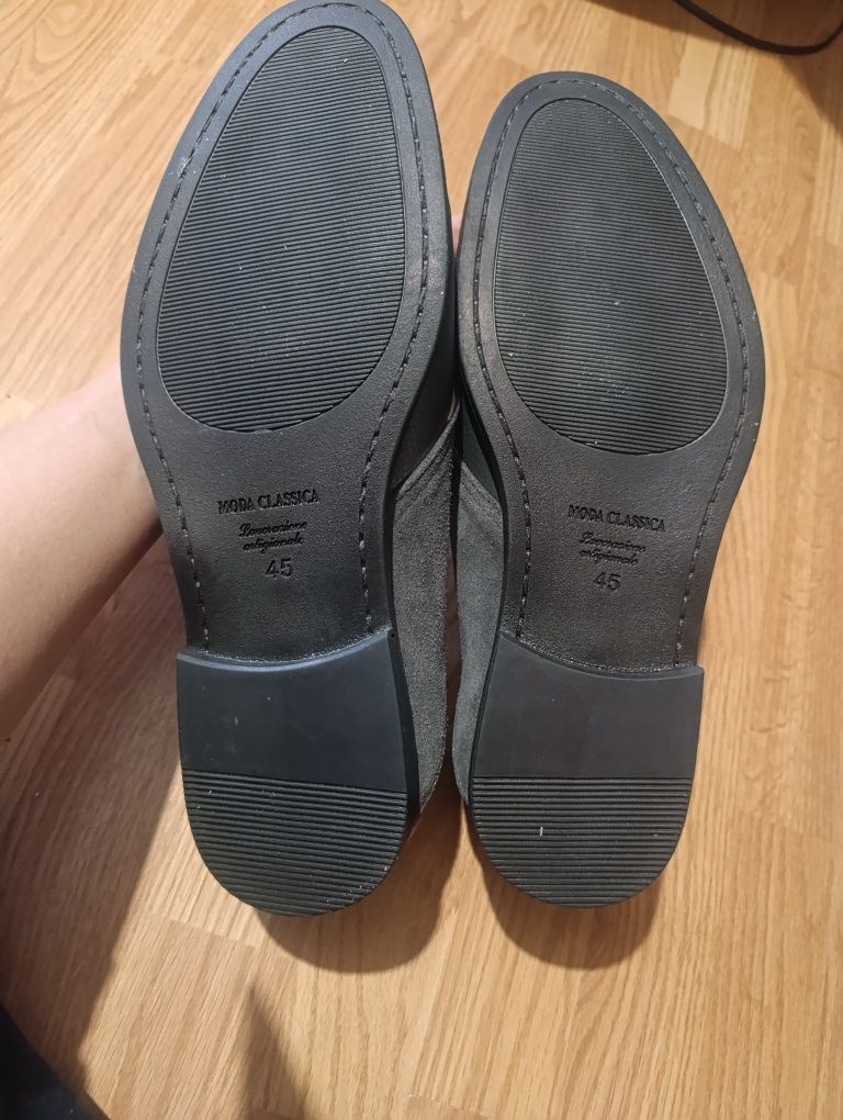 Туфлі, ботинки класика сірі 45