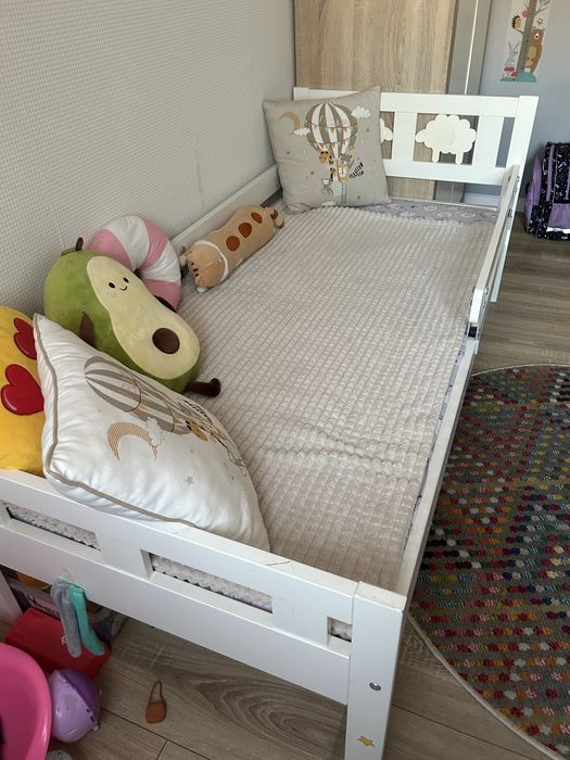 Łóżko Kritter 70x160 komplet łóżeczko ikea materac barierki