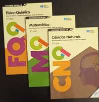 Livros exercícios (9° ano): Ciências Naturais/ Mat. /Físico-Quimica))