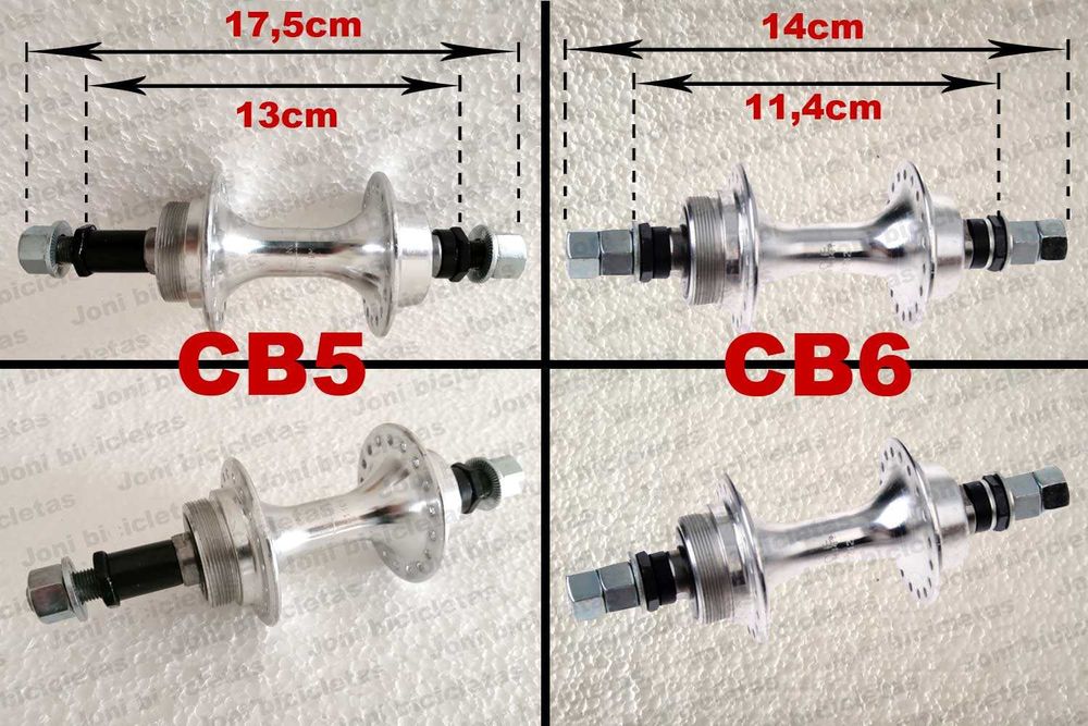 Cubos de roda de bicicleta