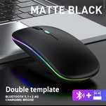 Бездротова акумуляторна RGB мишка беспроводная, Bluetooth 5.2WiFi 2.4