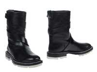 JIL SANDER новые ботинки Размер 38 натуральная кожа Италия чёрный $600