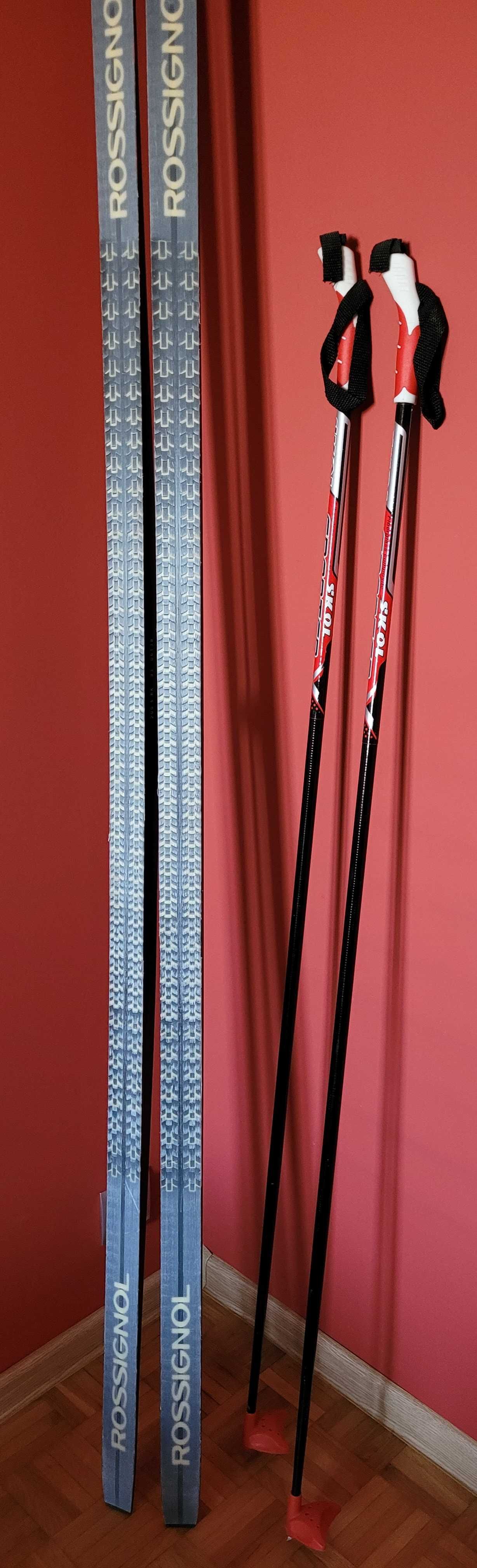 Narty biegowe Rossignol + kijki