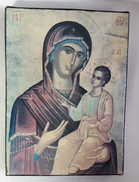 Старинная Икона Божьей Матери Тихвинская