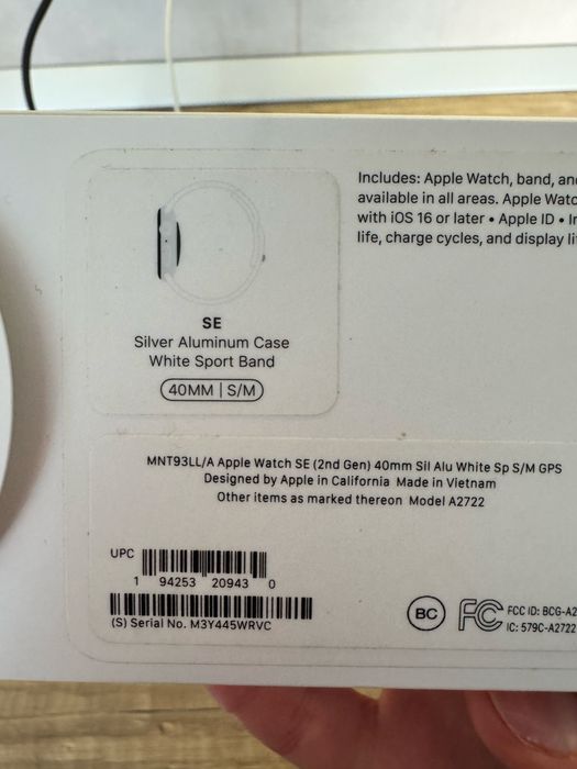 Apple Watch SE (Gen 2) 40mm Silver