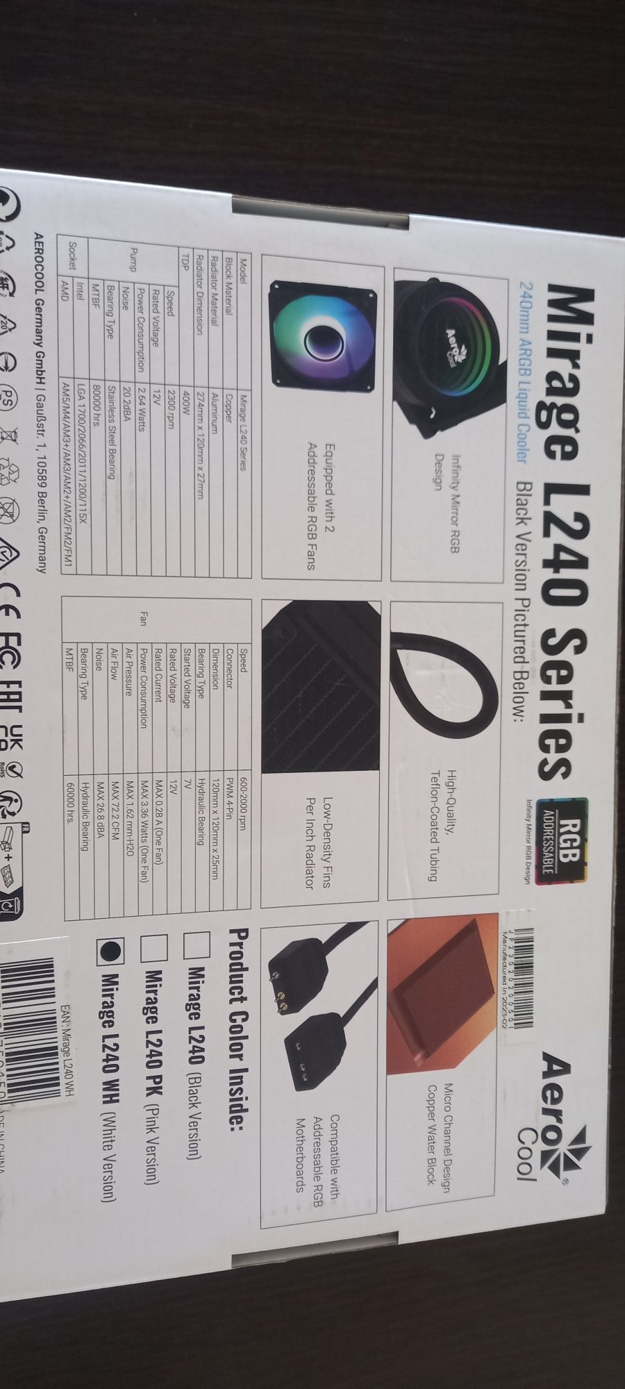 240mm Argb Liquid Cooler