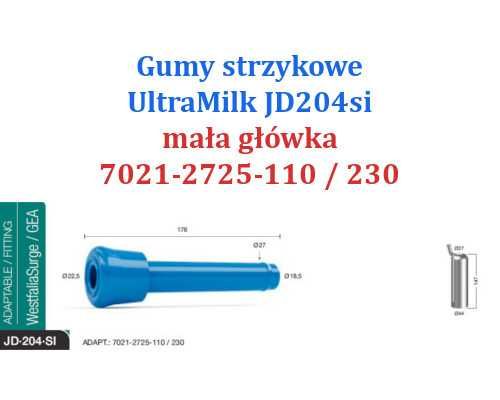 Gumy strzykowe Ultramilk JD204si mała główka do dojarki westfalia