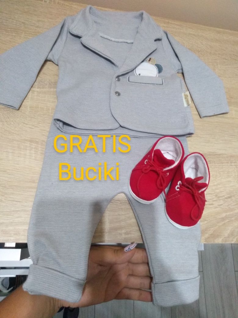 Ubranko, komplet, garniturek dla chłopca + GRATIS buciki