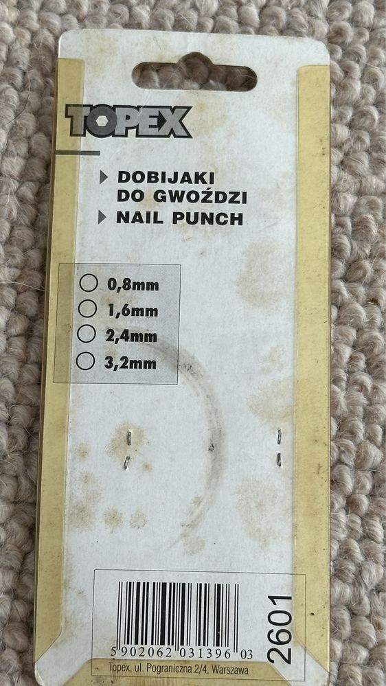 Dobijaki do gwoździ Topex