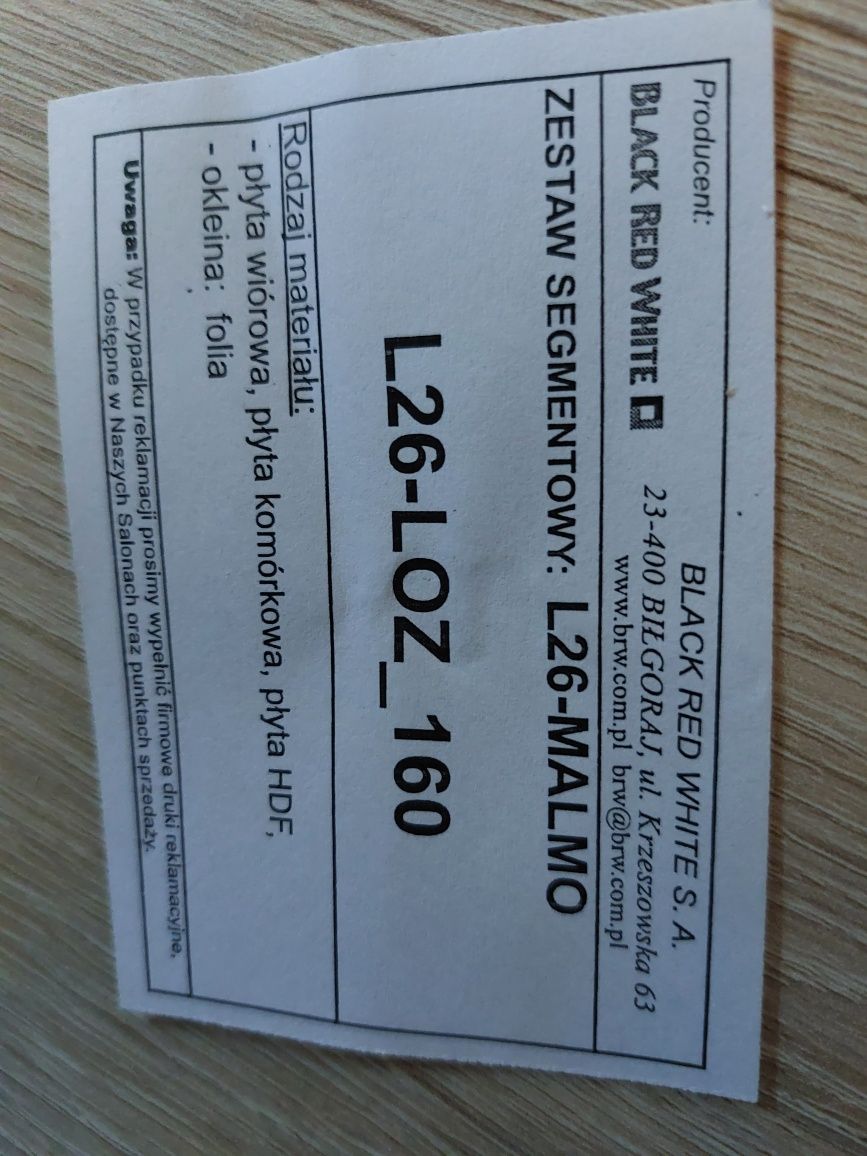 Łóżko do sypialni dąb sonoma