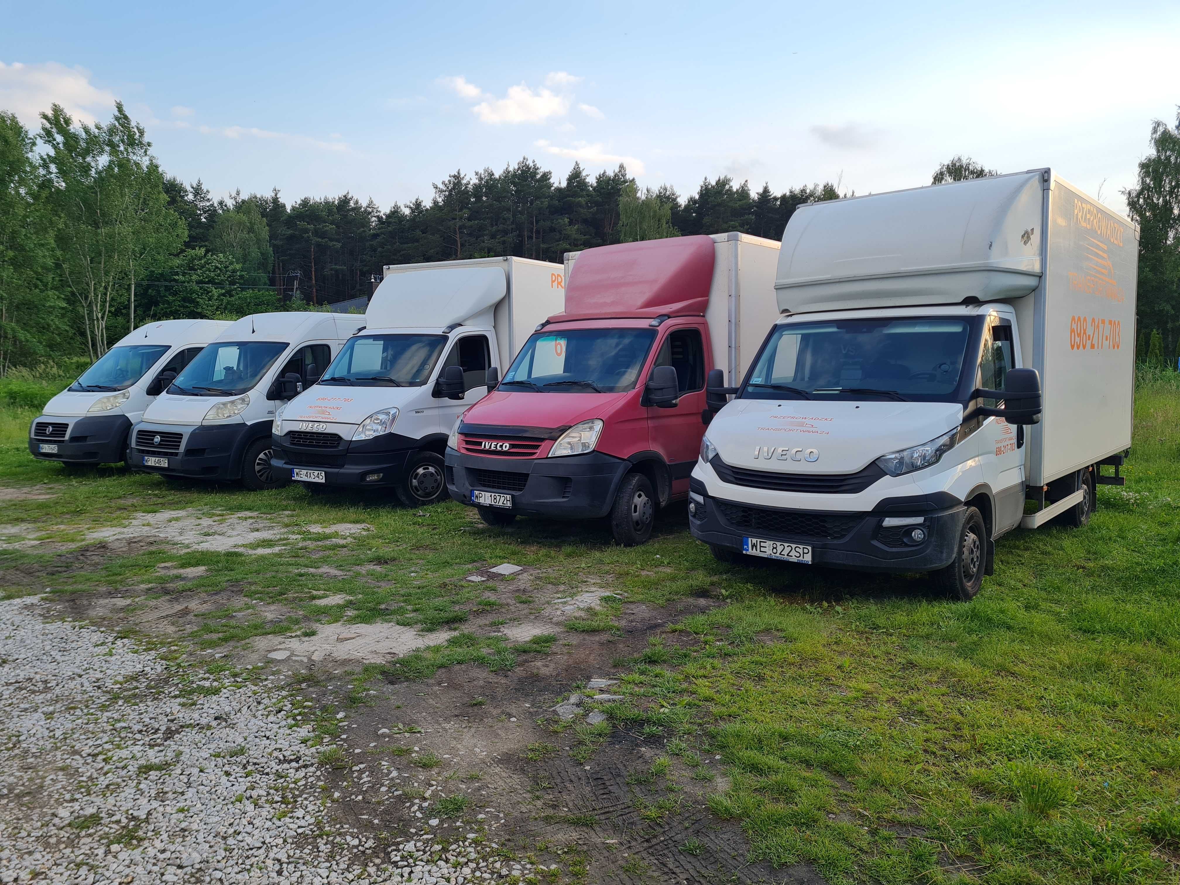 Przeprowadzki Warsazawa transport bagażówka samochody z windą 24/7