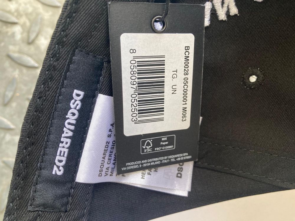 Dsquared2 markowa męska czapka oryginalna Nowa
