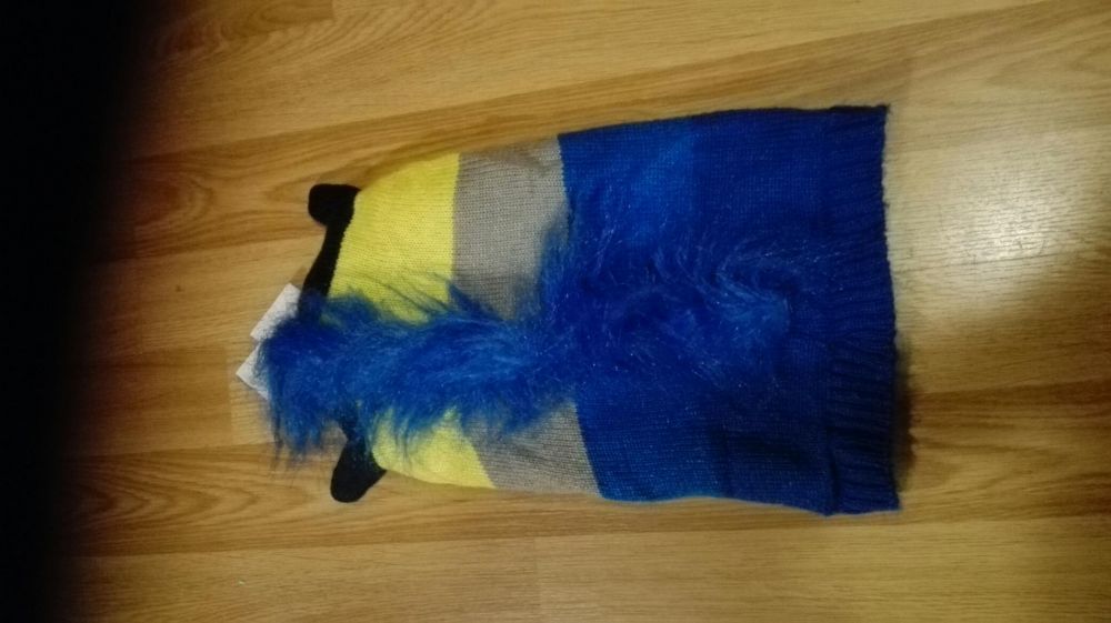 Czapka minionki niebiesko żółta