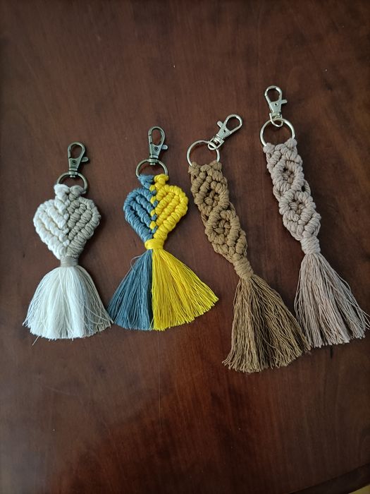 Porta chaves em macramé, novos