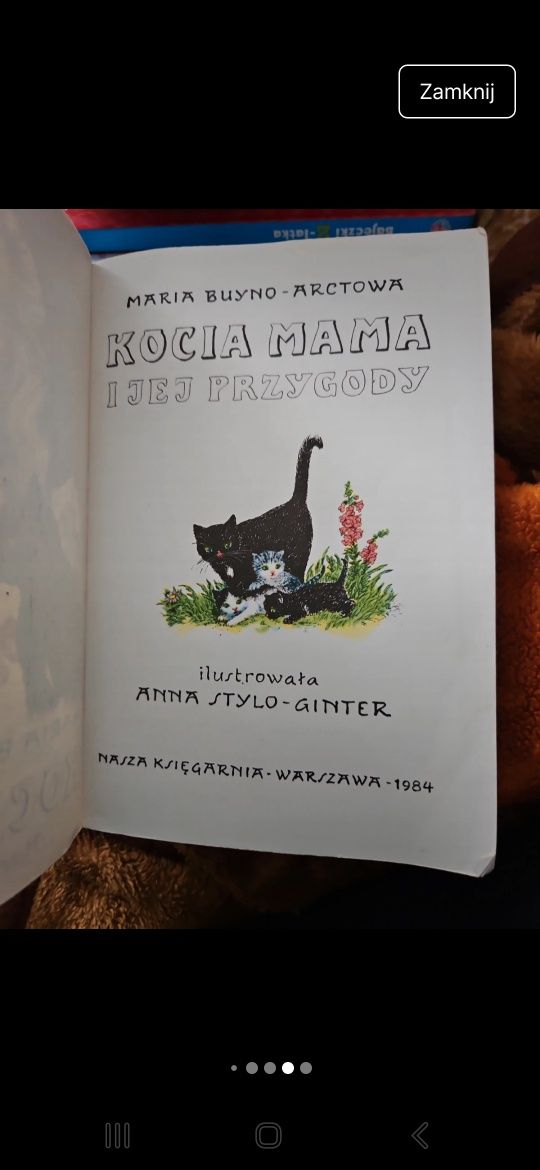 Kocia mama i jej przygody ksiazka z 1984 roku