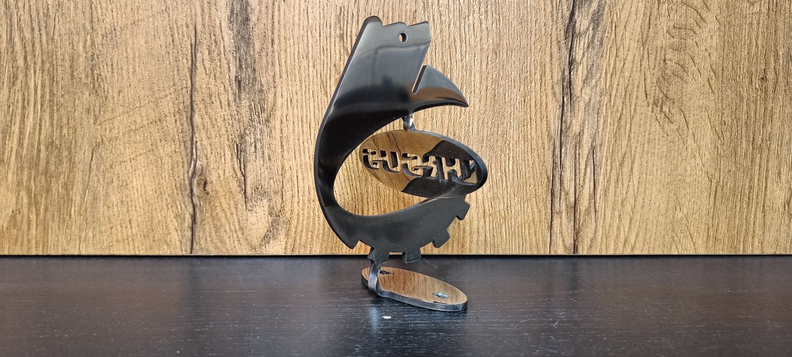 Logo na maskę Ursus niedźwiedź emblemat stal nierdzewna 4mm polerowane