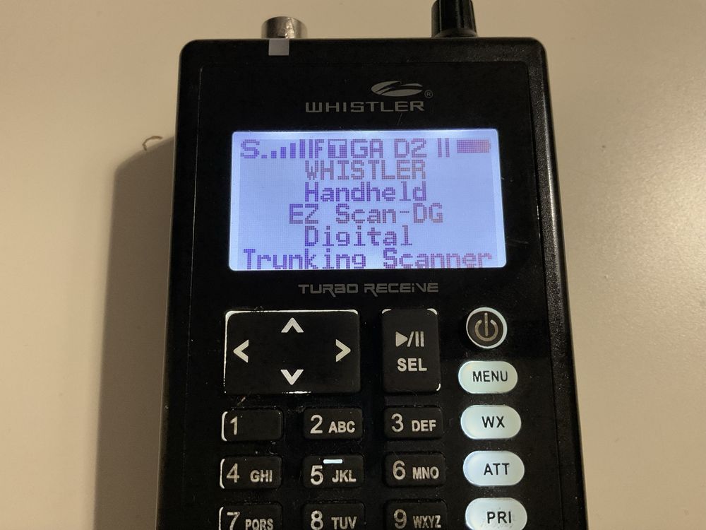 WHISTLER TRX-1 cyfrowy skaner radiowy odbiornik