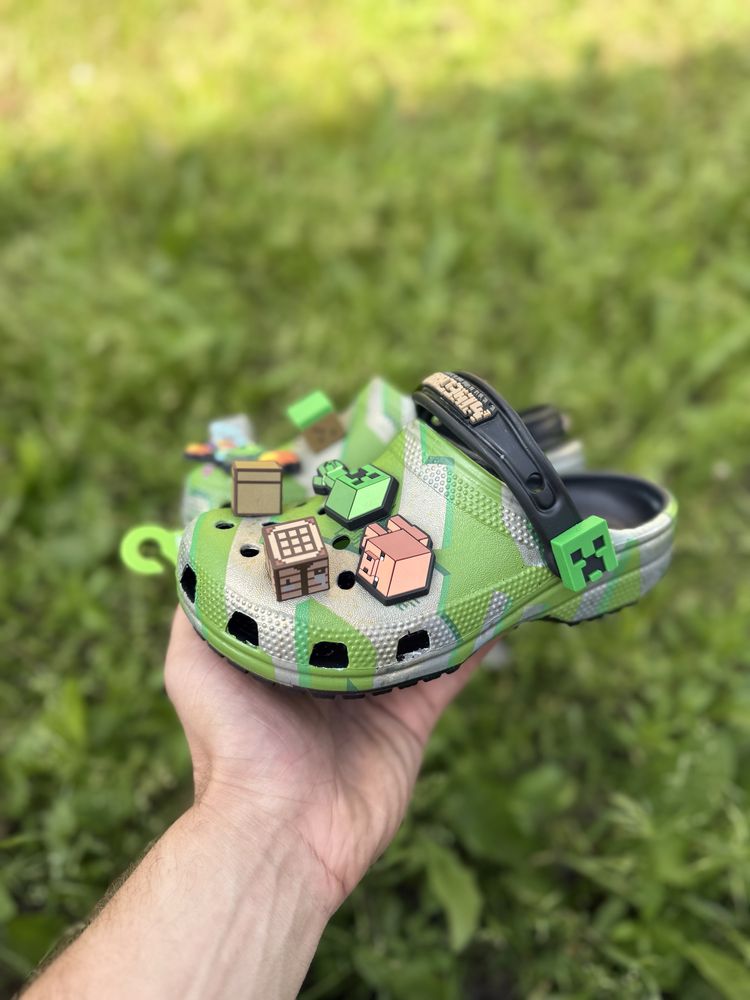 Детские  crocs Minecraft дитячі  крокси майнкрафт сабо Kids 23-34 size