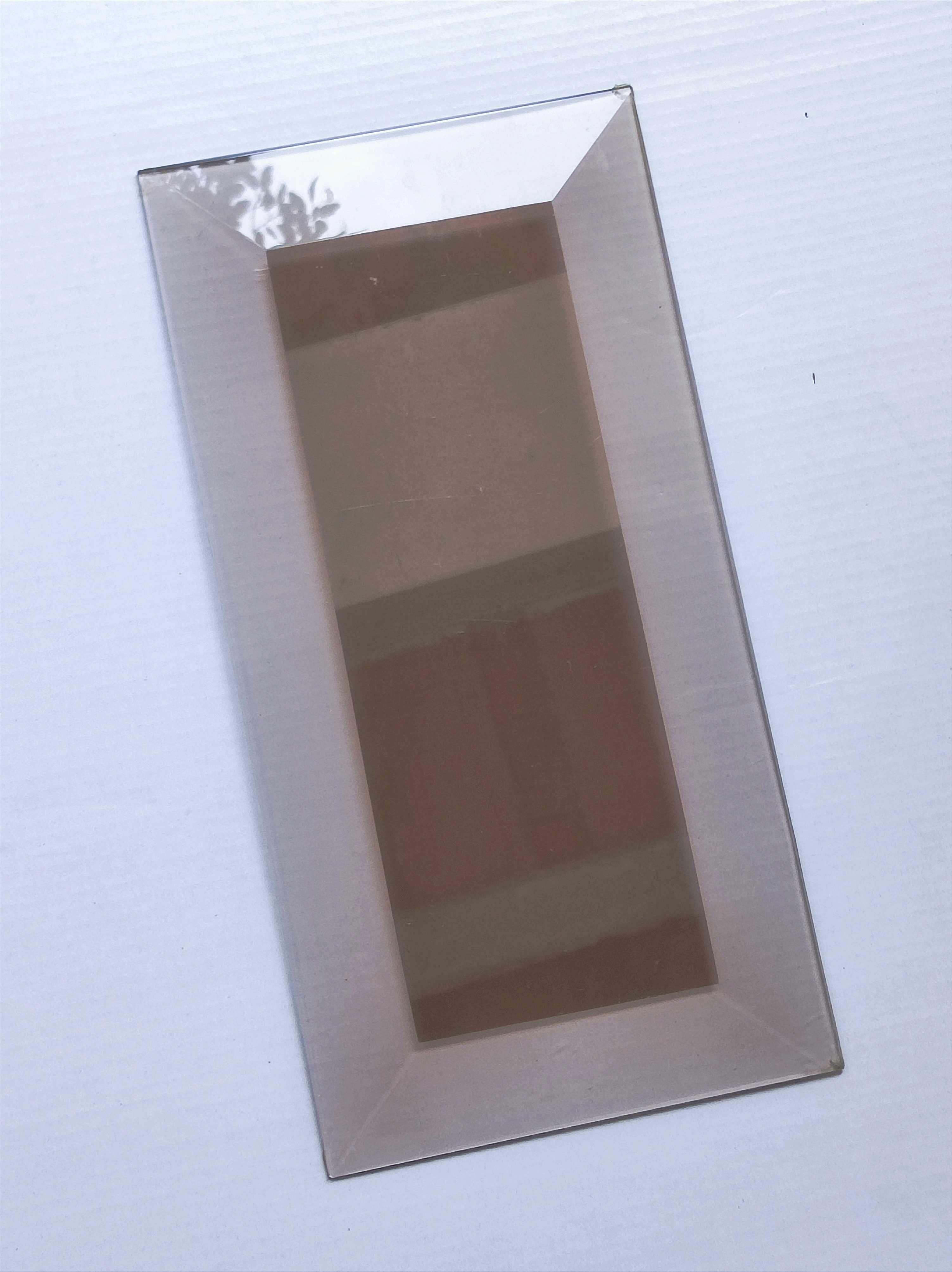 Vidro rectangular porta interior biselado