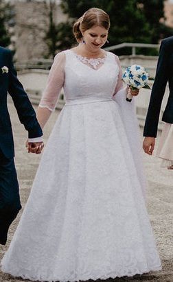 Suknia ślubna - Belcanto, szyta na miarę, rozmiar 40-44,