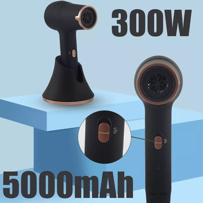 Безпроводный Профессиональный Фен на аккумуляторе!