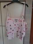 Koszulka hello kitty mini krótka L primark wisienka limited bluzeczka