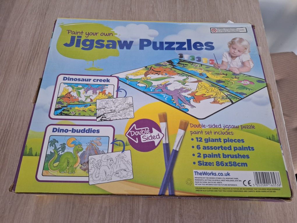 Duże puzzle do kolorowania