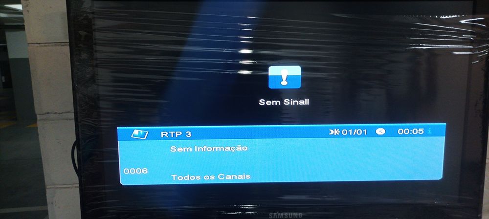 TV Samsung com comando + box tdt
