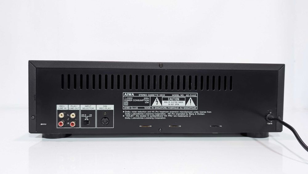 Касетна дека Aiwa AD-F410Z, HX Pro/Dolby/2-ві голови/збірка Сингапур