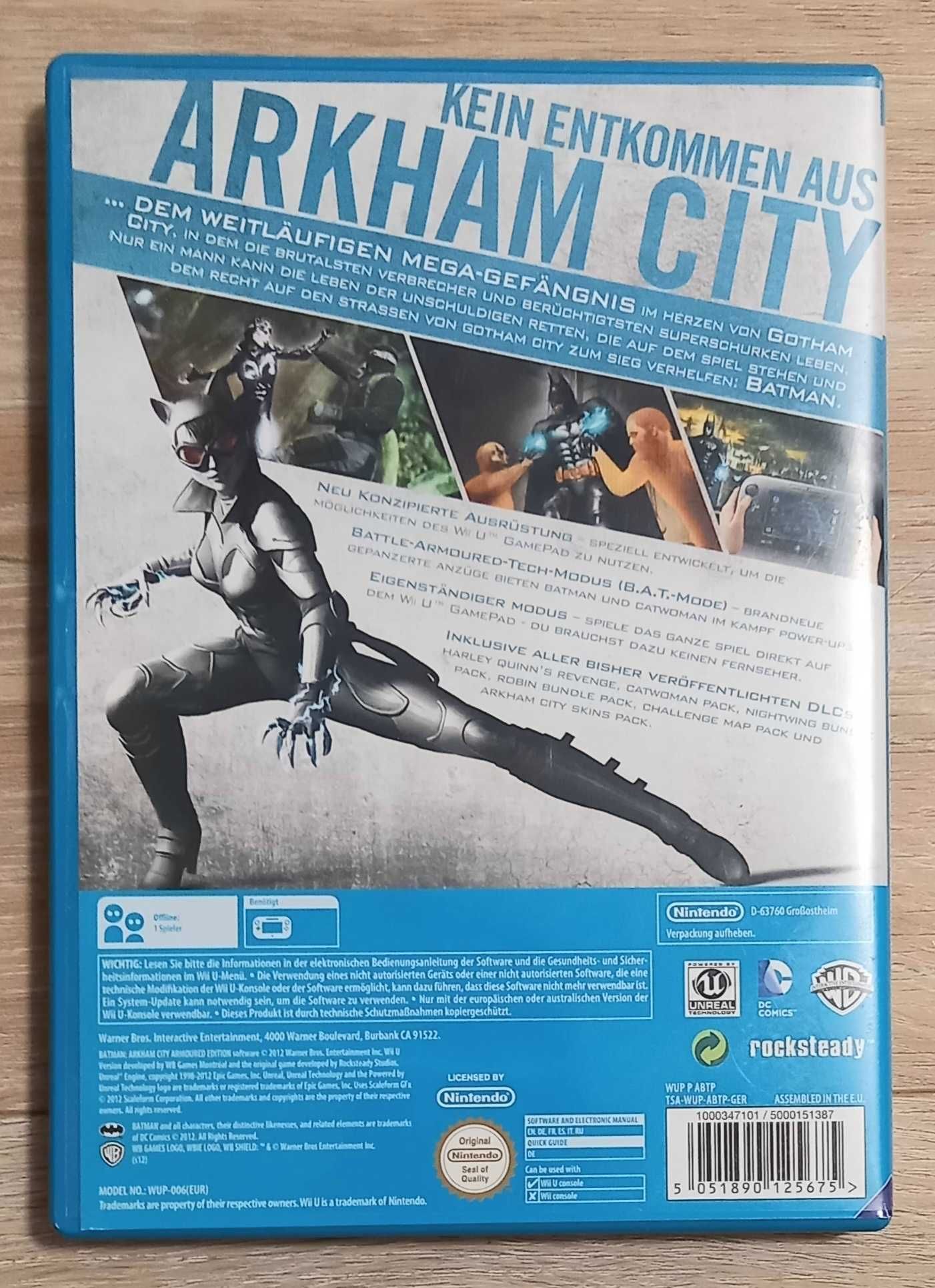 Wii U Batman Arkham City Armoured Edition PAL