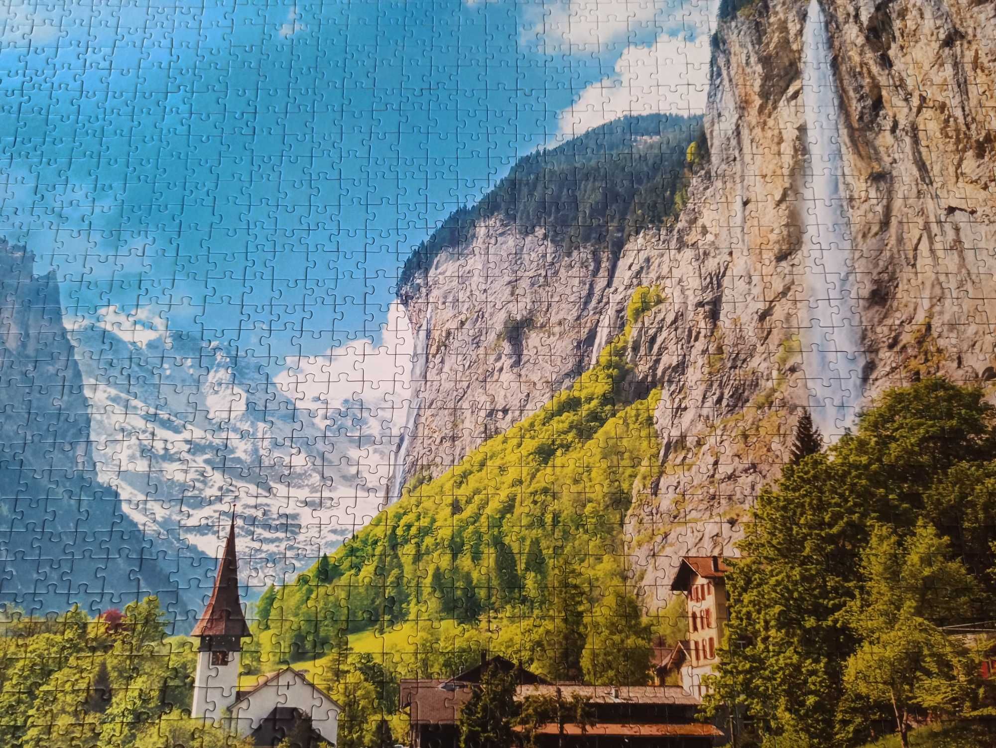 Puzzle 3000Trefl/Szwajcaria/Góry/ułożone/kompletne/obraz/prezent/33076