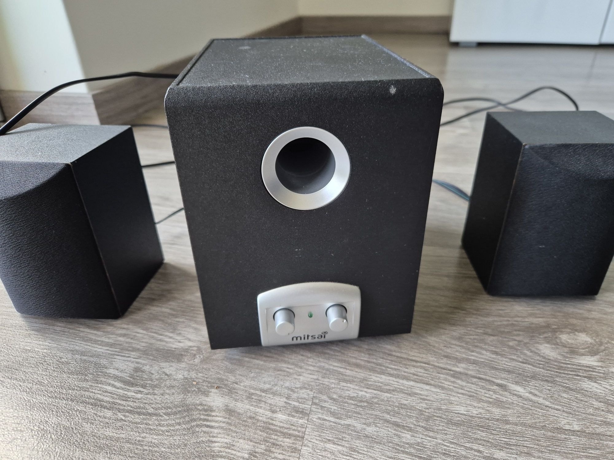 colunas de som MITSAI 2.1 modelo KA-800A, com subwoofer