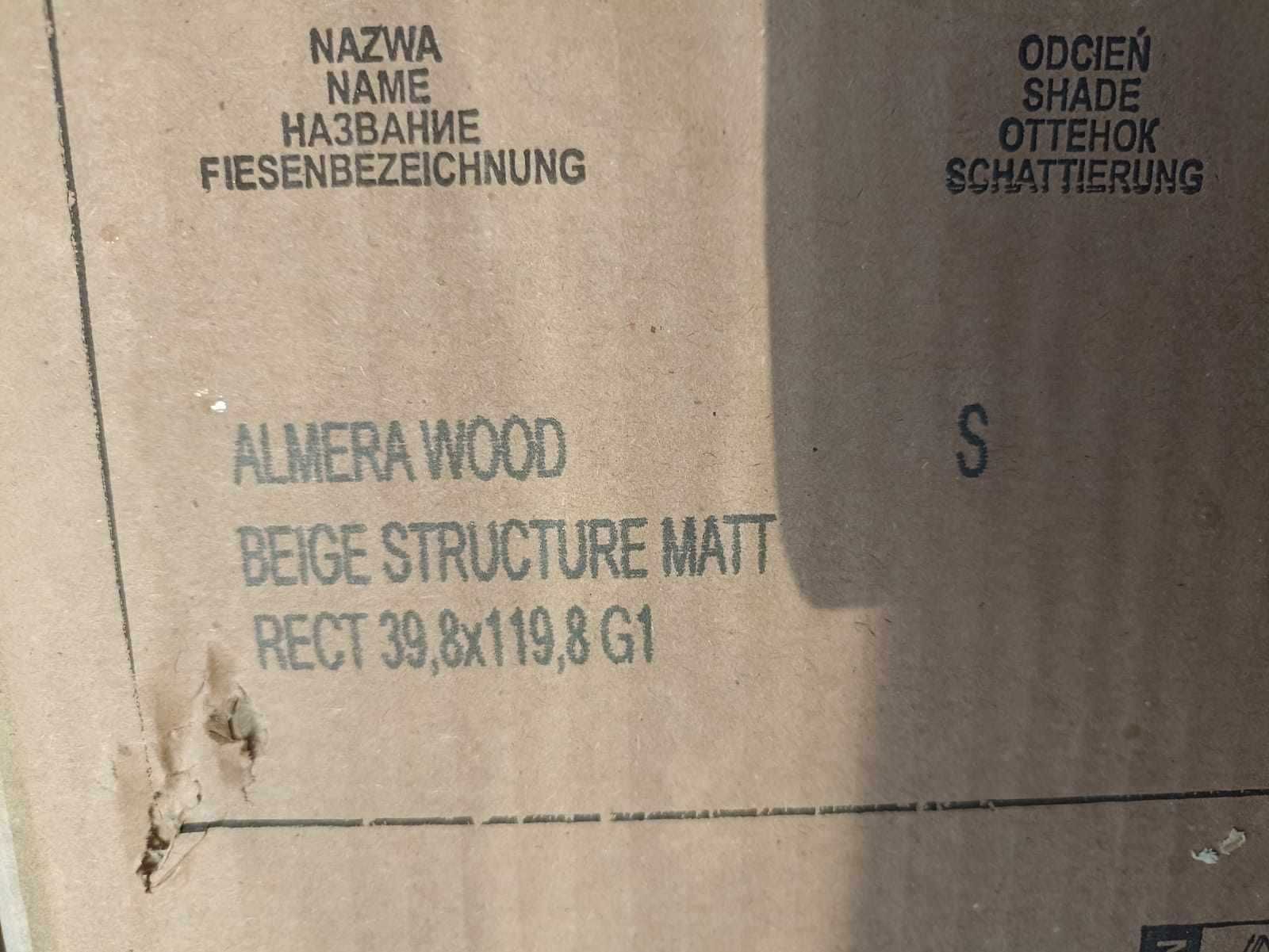 Almera wood beige str mat 39,8x119,8 G1