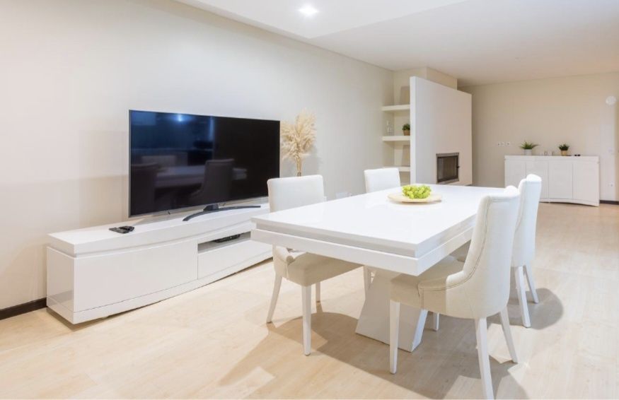 Sala completa em branco alto brilho (como novo)