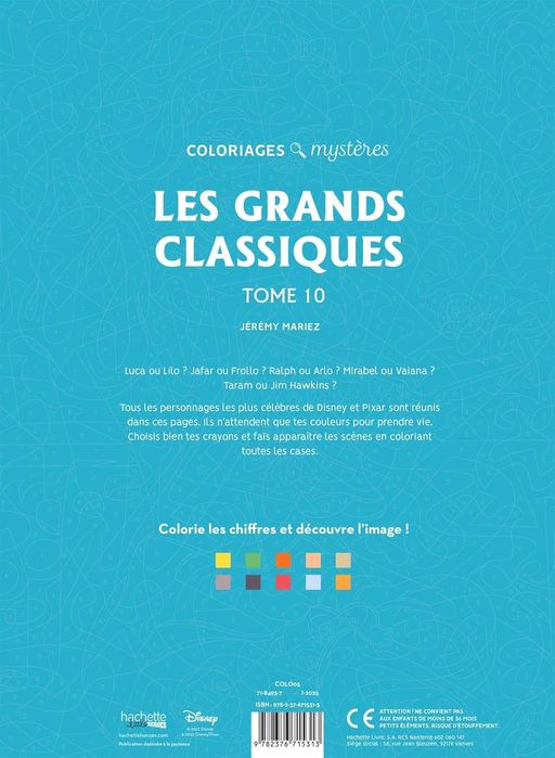KOLOROWANKI DISNEY Les Grands Classiques Tom 10