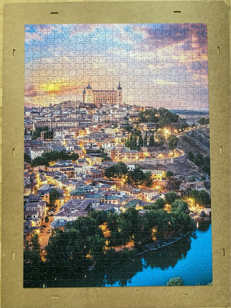 Puzzle Trefl 1000 + 2000, Toledo, Hiszpania i Alpy latem