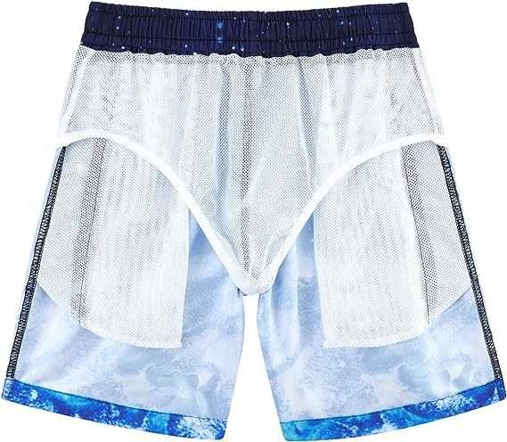 Szorty kąpielowe dla chłopców 8 lat niebieskie