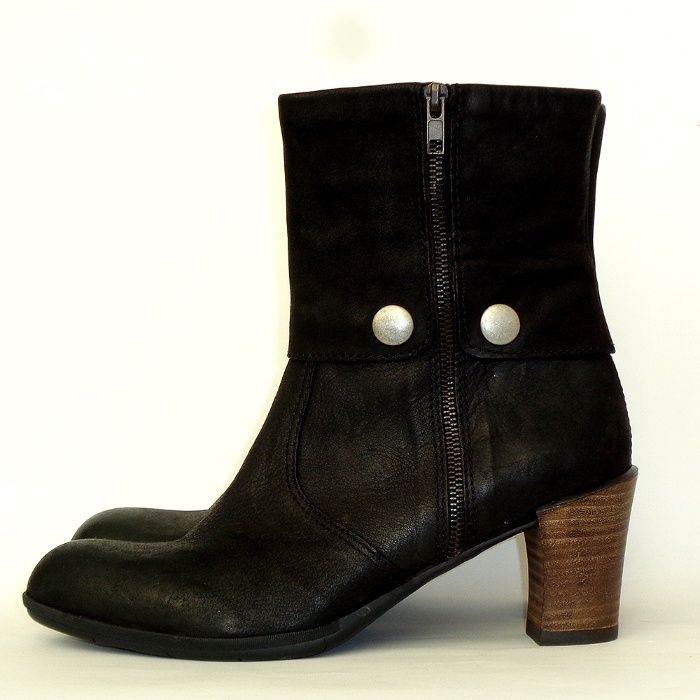 Полусапожки Wolky EU 41 стелька 26,5 кожаные ботильоны сапоги ботинки