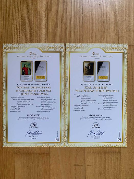 Kolekcja miniatur "Arcydzieła Malarstwa Polskiego"