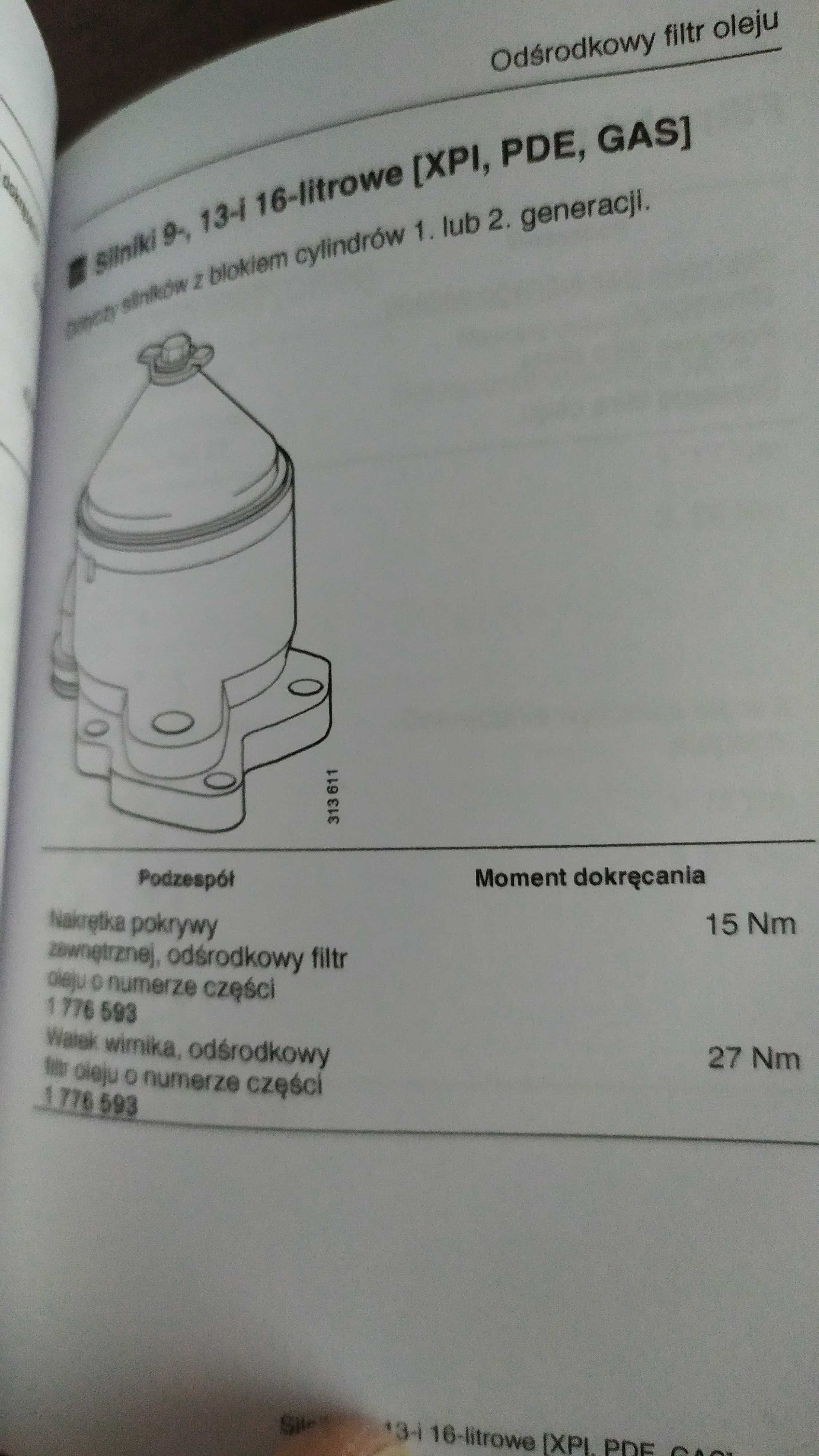 Dokumentacja techniczno serwisowa silnika Scania P G R S T K N F