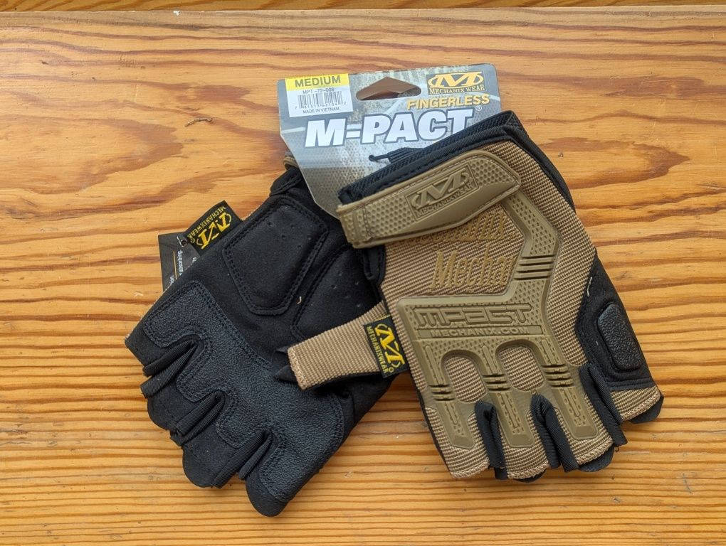Рукавиці без пальців тактичні військові Mechanix M-Pact Механікс ЗСУ