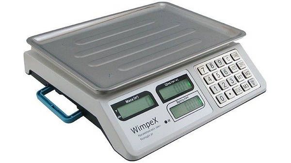 Весы Торговые электронные Wimpex WX-5004 металличиски кнопки 50кг/4v/2