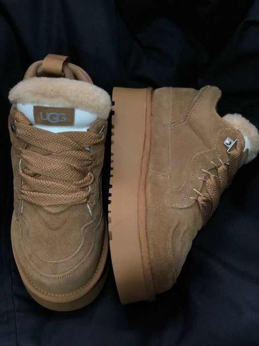 Кросівки UGG lowmel жіночі зимові на хутрі натуральний замш