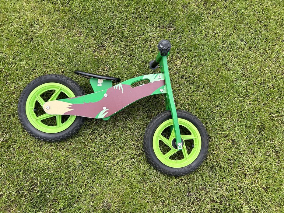 Rowerek biegowy drewniany