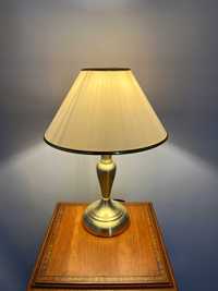 Lampka, lampa nocna, stołowa mosiądzowana- dotykowa