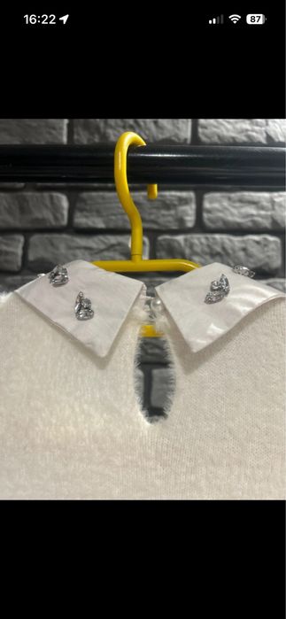 Biały sweter damski (OPIS!)