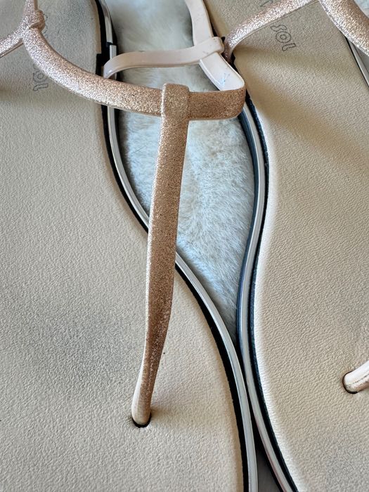 Sandálias efeito glitter 39