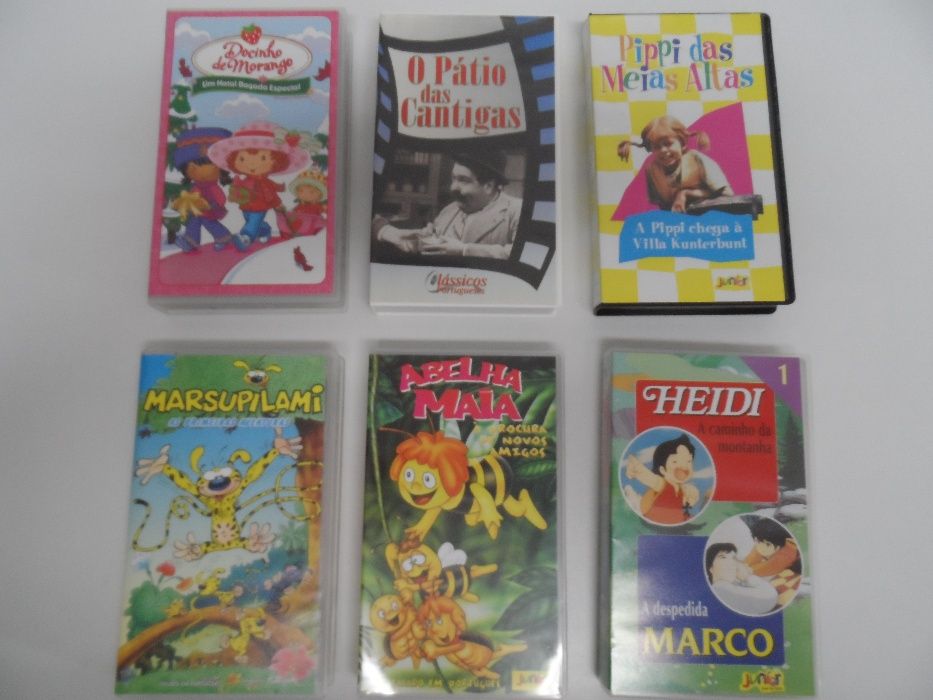 Cassetes VHS e DVDS - animação infantil