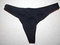 Matalan czarne bawełniane stringi L