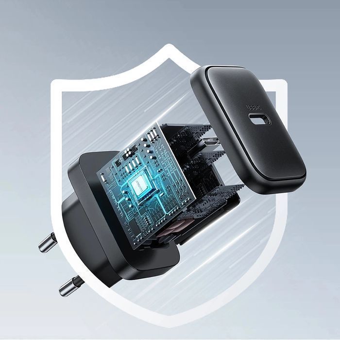 Ładowarka Joyroom Sieciowa USB-C 25W SFC / PPS / PD - Czarna + Kabel